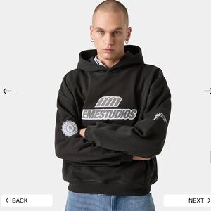 EMESTUDIOS Riot Shadow Oversized Hoodie